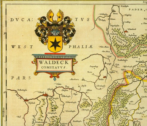 Hist landkarte waldeck - landkarte,