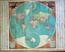 Ravensteins Karte der Erde ca