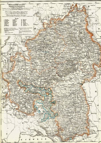 Landkarte württemberg - landkarte,