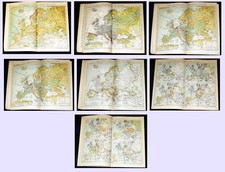 EUROPA Landkarten Lithographie