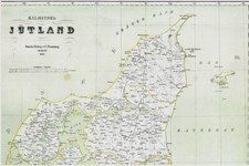 LANDKARTE Jütland Jylland