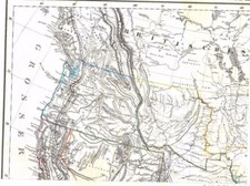 Landkarte Wilder Westen 4 alte