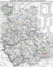 Landkarte HESSEN NASSAU