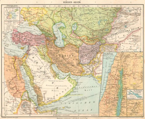 Landkarte vorder asien - "landkarte., vorder-asien