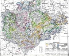 Landkarte Sächsische