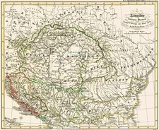 Alte Landkarte 10. Jahrhundert