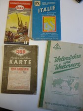 4 uralte Landkarten u.a