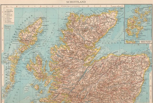 Karte schottland maßstab - schottland,,