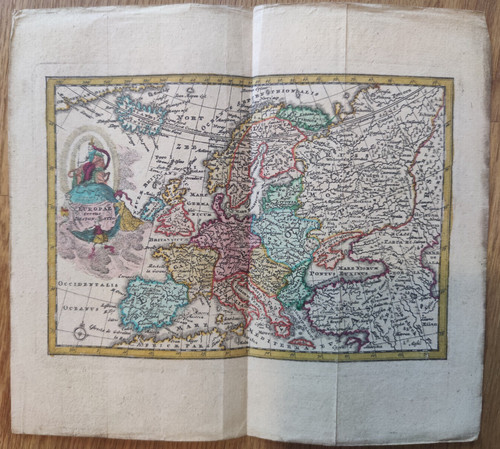 Antike karte europa um - antike, 1700